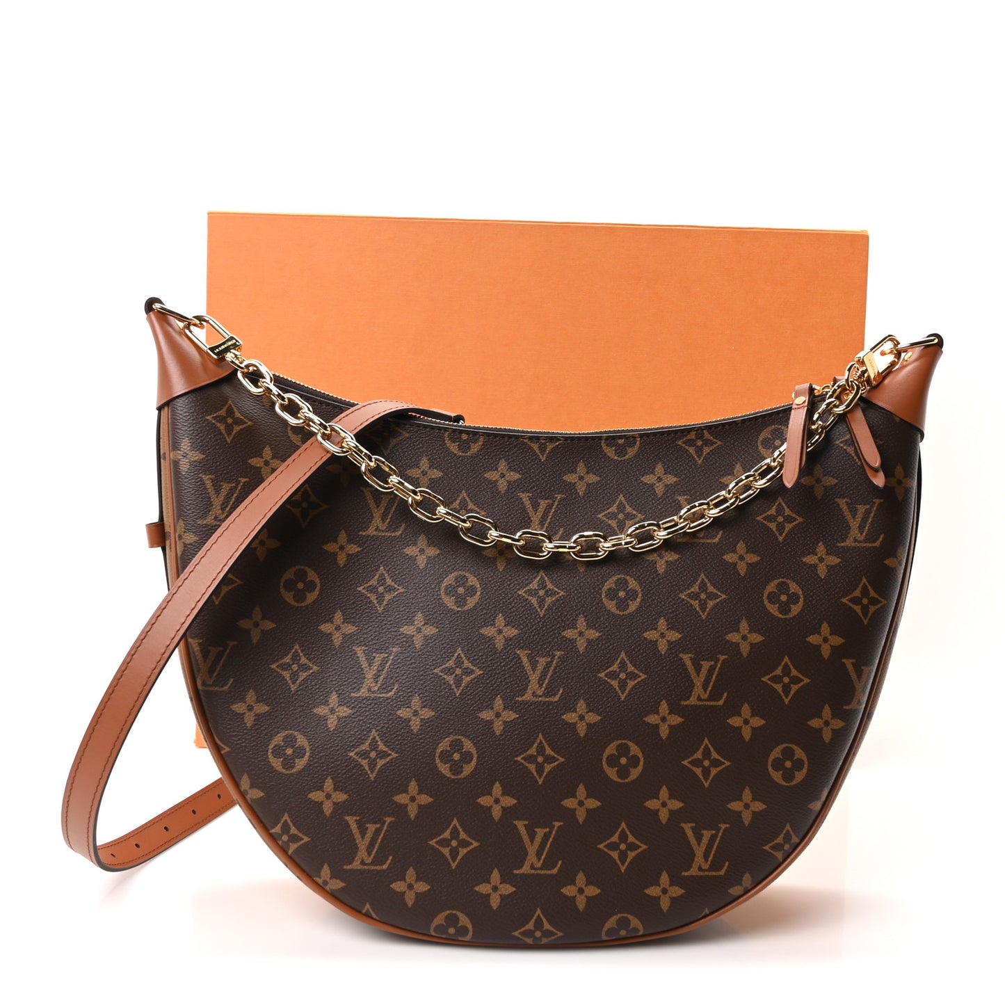 Reverse Monogram Loop Hobo