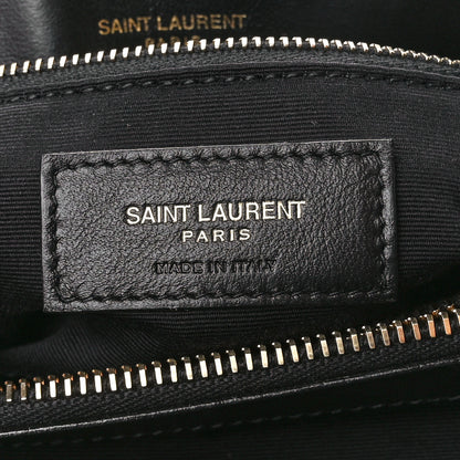 Saint Laurent Calfskin Y Quilted Monogram Medium Loulou Chain Satchel Black 7 of 11