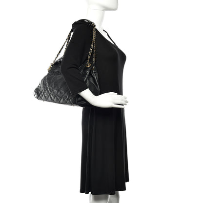 Chanel Calfskin Quilted Small In The Mix Shopping Tote Black 2 of 11