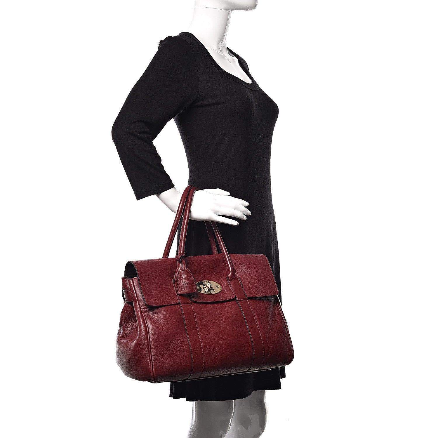 Mulberry Soft Matte Leather Bayswater Black Forest 2 of 13