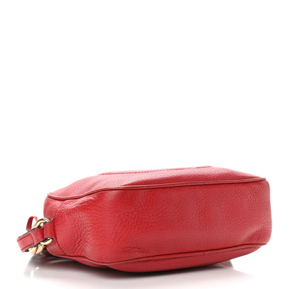 Gucci Pebbled Calfskin Small Soho Disco Bag Tabasco Red 4 of 15