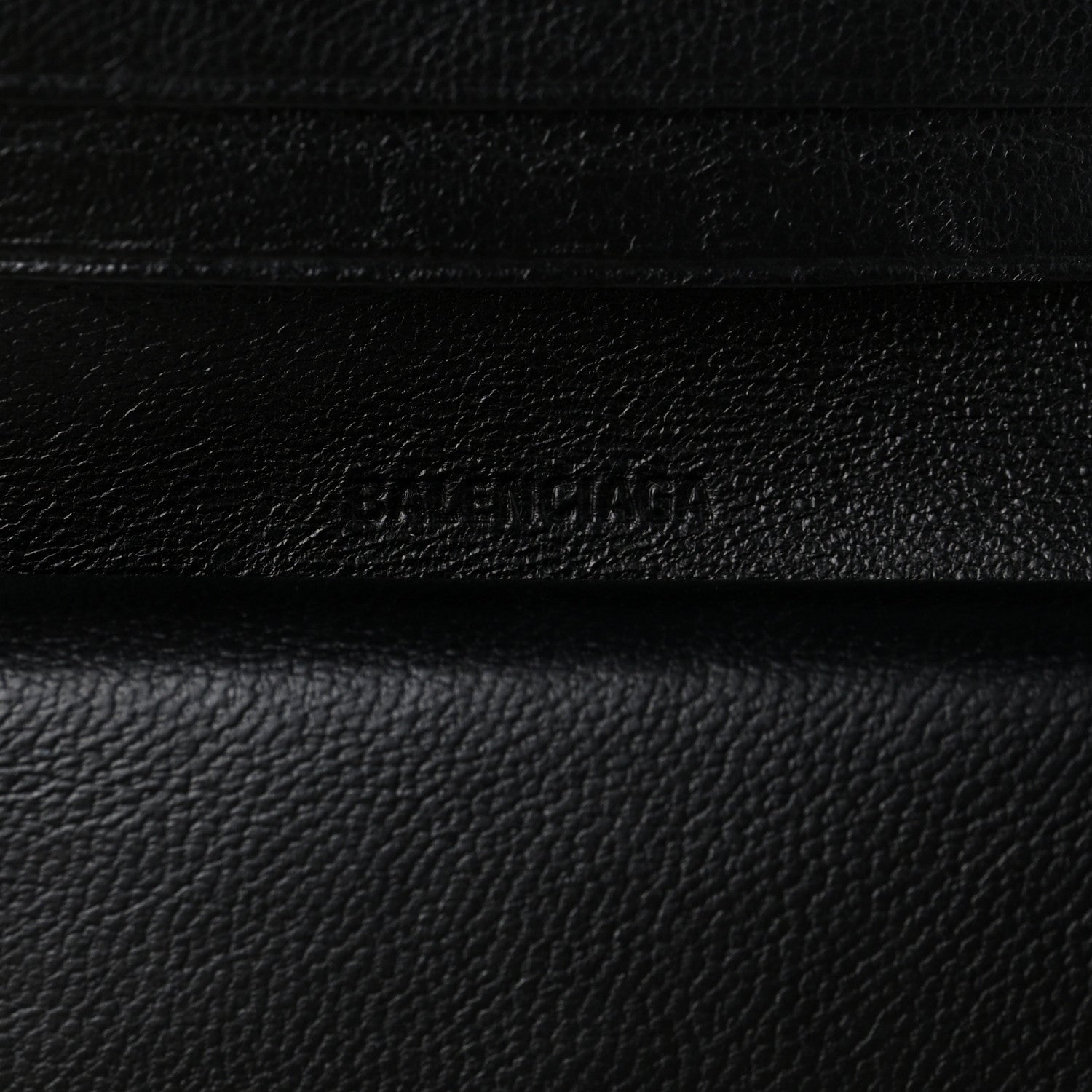 Balenciaga Grained Calfskin Neo Classic Wallet Black 6 of 6