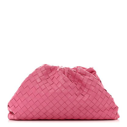 Bottega Veneta Nappa Maxi Intrecciato The Pouch Oversized Clutch Pink 1 of 9