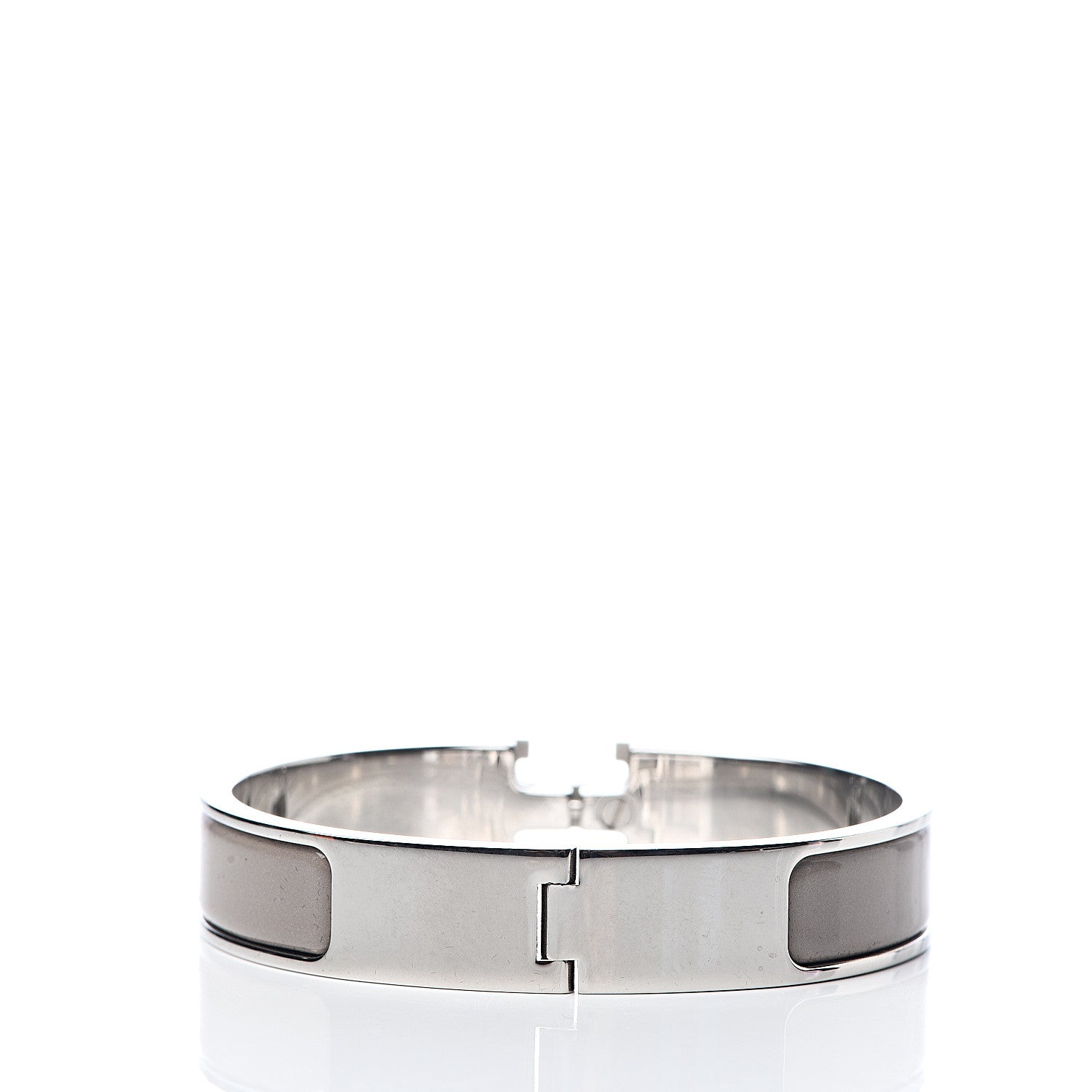 Hermes Enamel Clic Clac H Narrow Bracelet PM Marron Glace 3 of 6