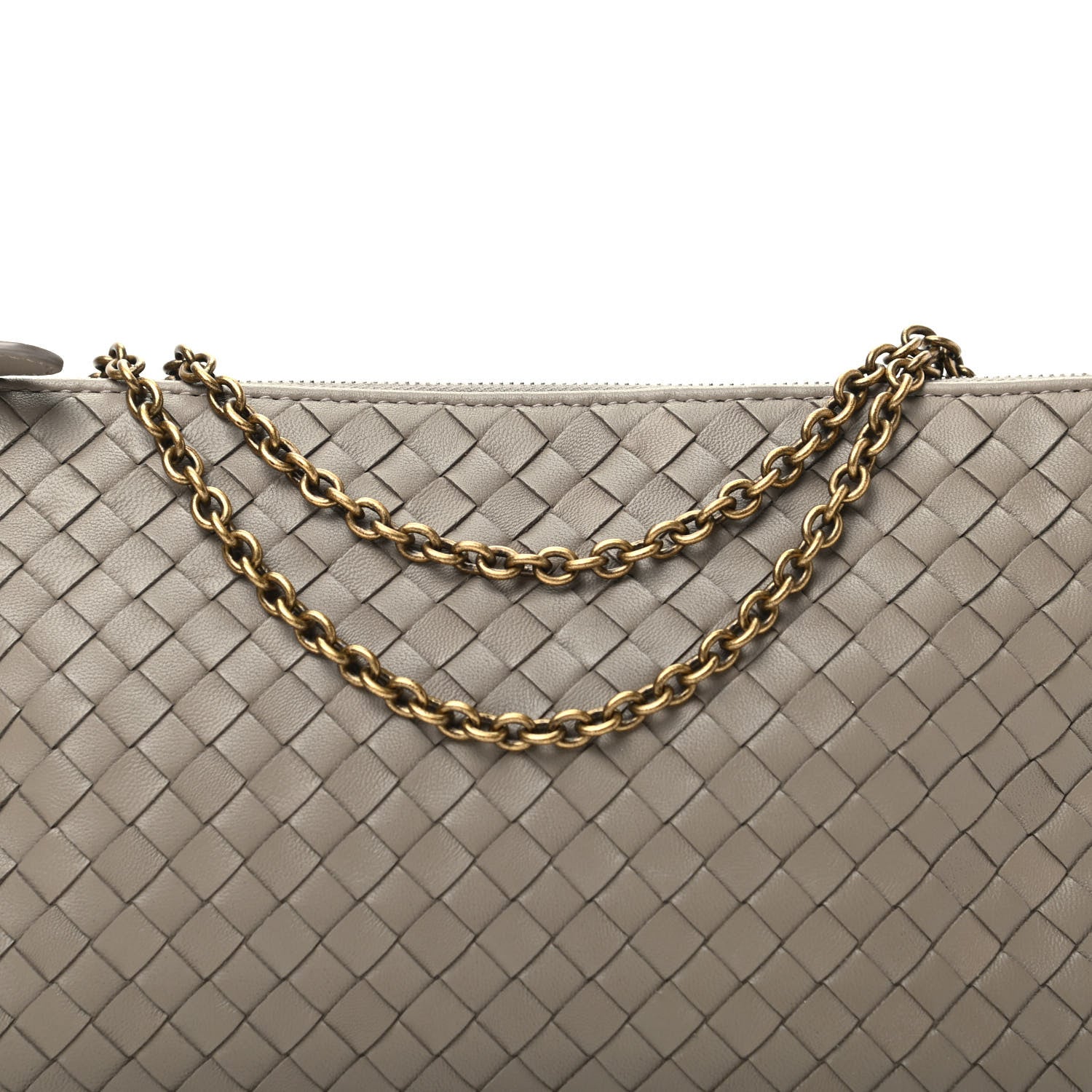Bottega Veneta Nappa Intrecciato Crossbody Clutch Bag Limestone 10 of 10