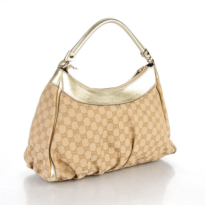 Gucci Monogram Large D Gold Hobo Gold 3 of 7