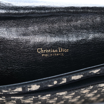 Christian Dior Monogram Flap Clutch Navy Blue 5 of 11