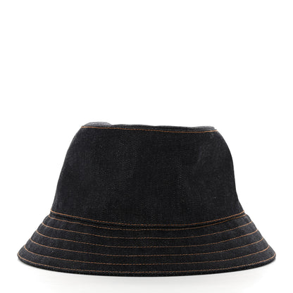 Hermes Denim Fred Bucket Hat 60 Indigo 3 of 10