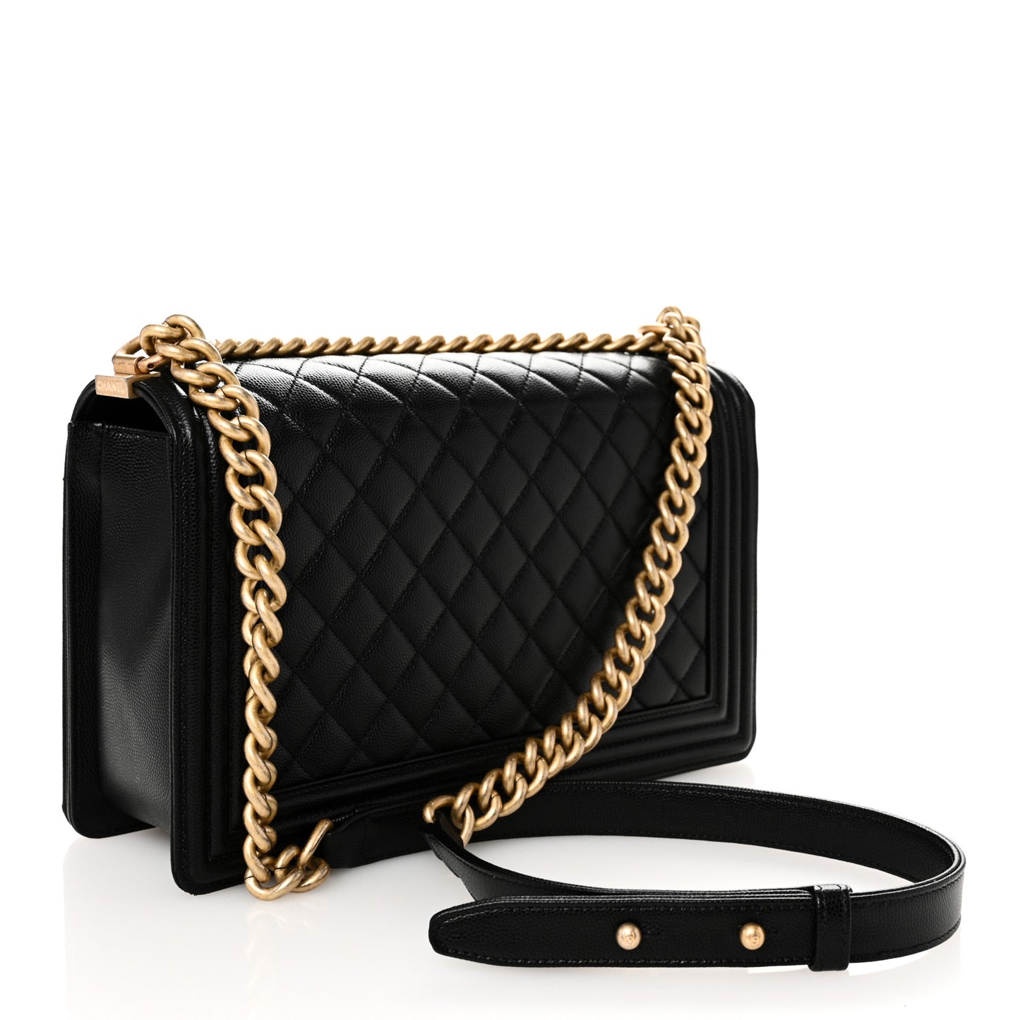 Caviar Quilted New Medium Boy Flap Black