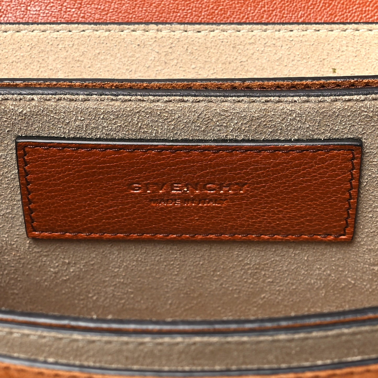 Goatskin Suede Small GV3 Shoulder Bag Chestnut