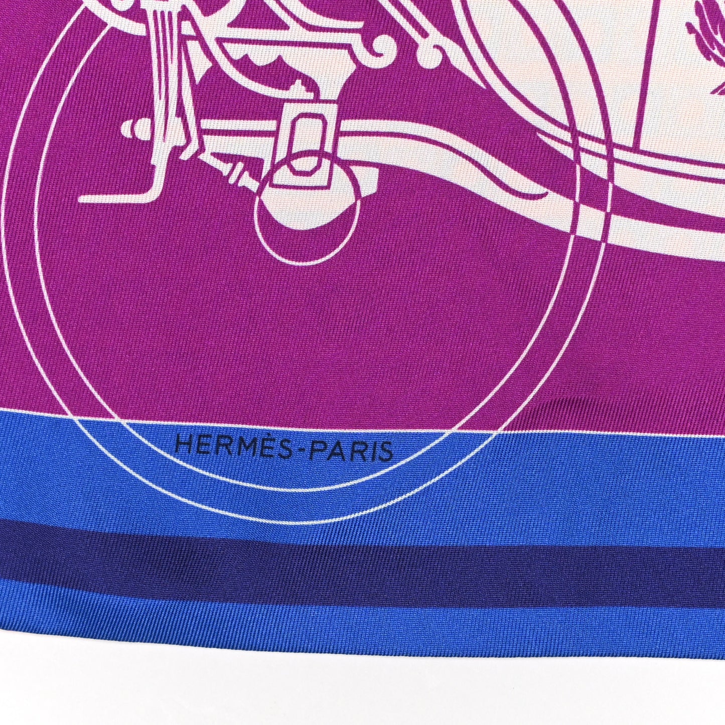 Silk Ex-Libris en Cravates Maxi Twilly Bougainvillier Cobalt Orange