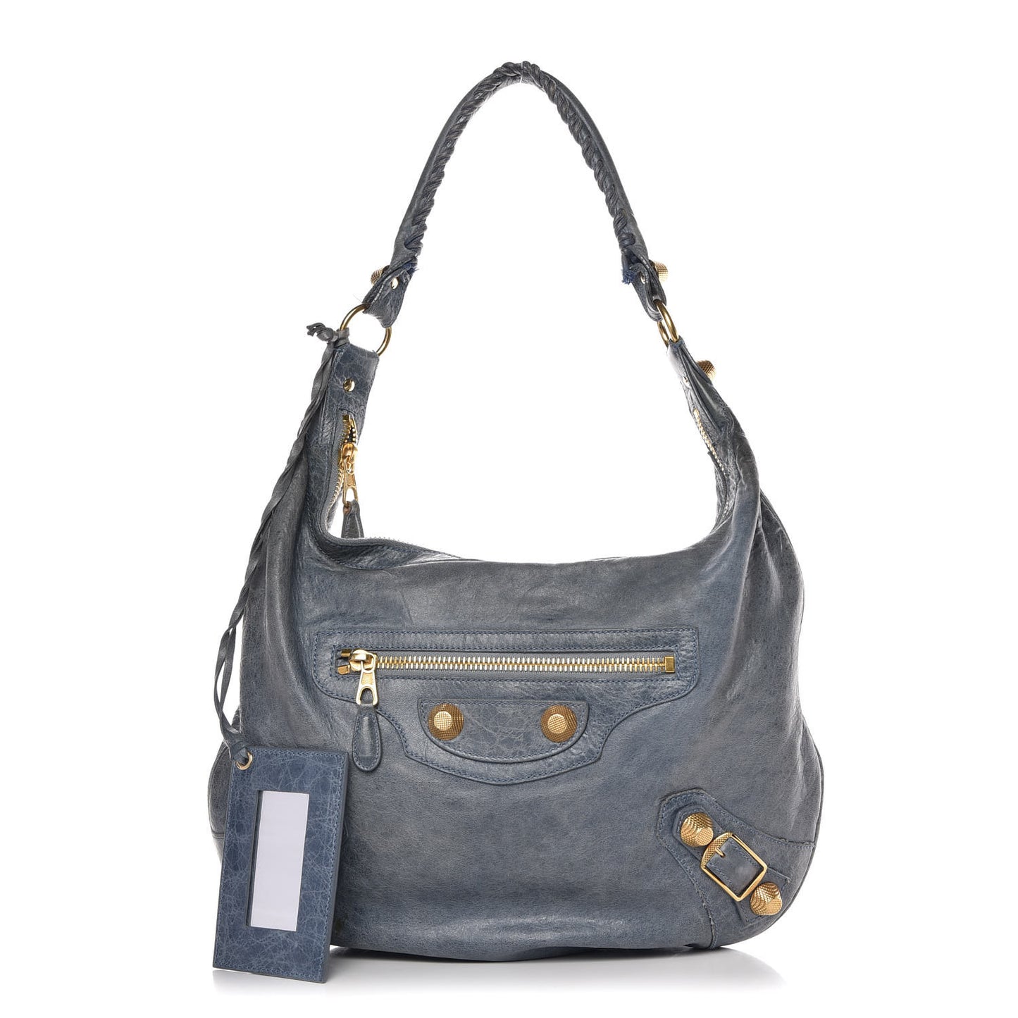 Chevre Giant 21 Gold Hardware Hobo Bleu