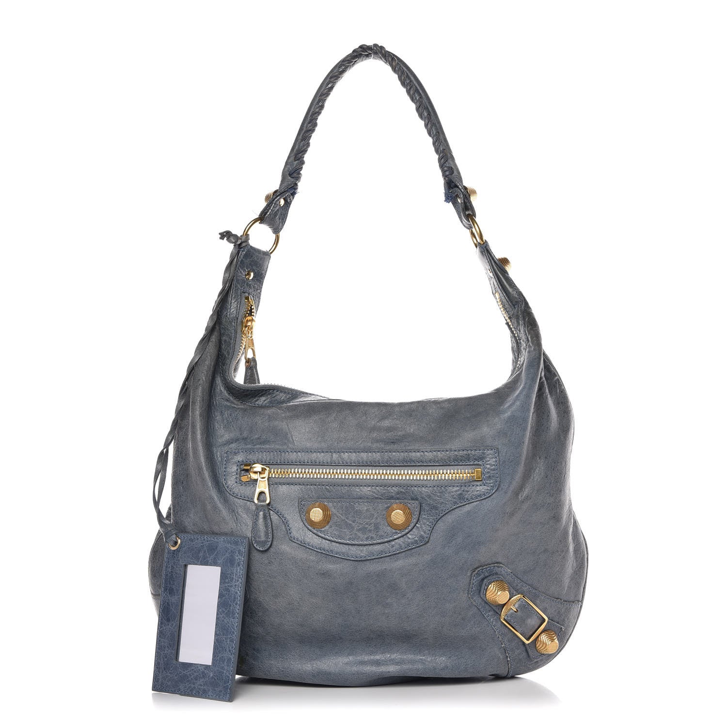 Balenciaga Chevre Giant 21 Gold Hardware Hobo Bleu 1 of 16