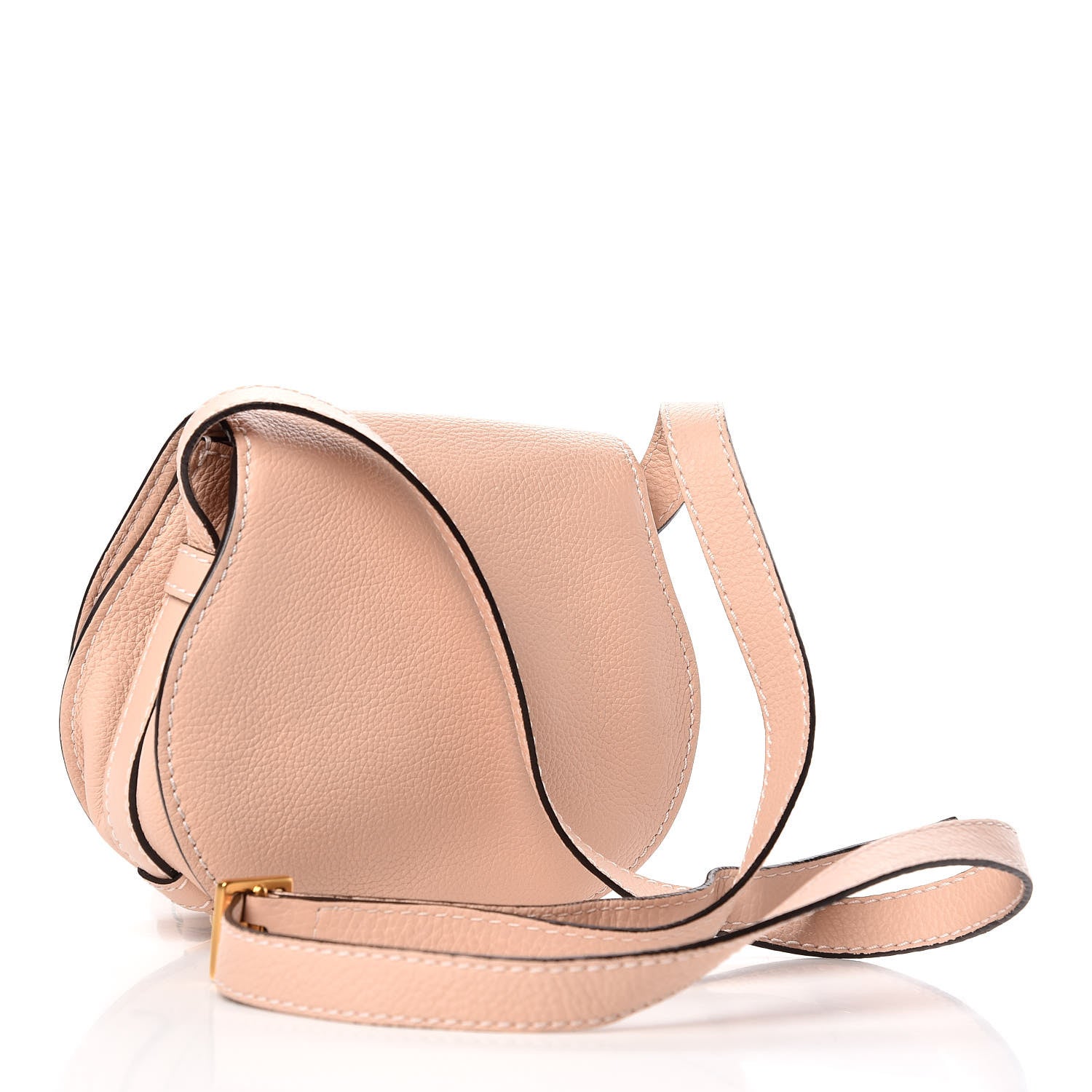 Chloe Calfskin Mini Marcie Round Crossbody Bag Blush Nude 3 of 11