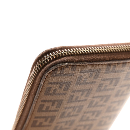 Fendi Zucchino Spalmati Forever Zip Around Wallet Nocciola 11 of 12