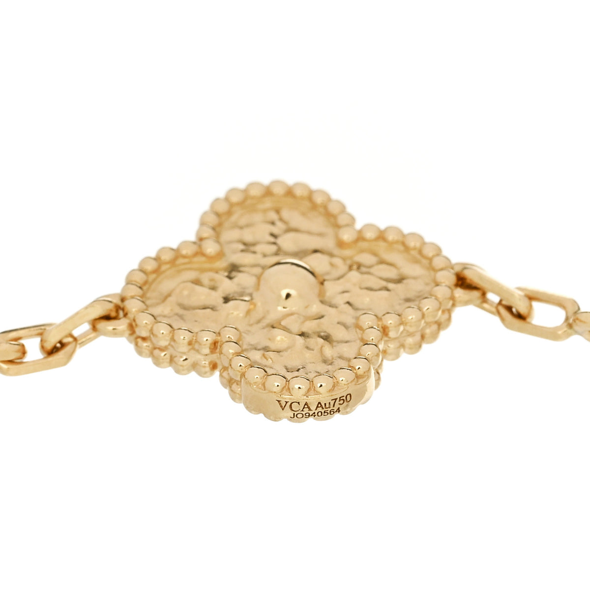 18K Yellow Gold 5 Motifs Vintage Alhambra Bracelet