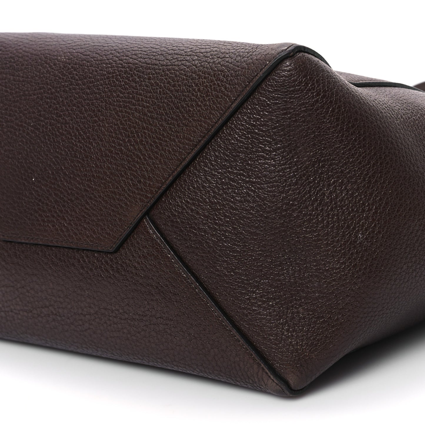 Soft Grained Calfskin Small Belt Cabas Phantom Brown