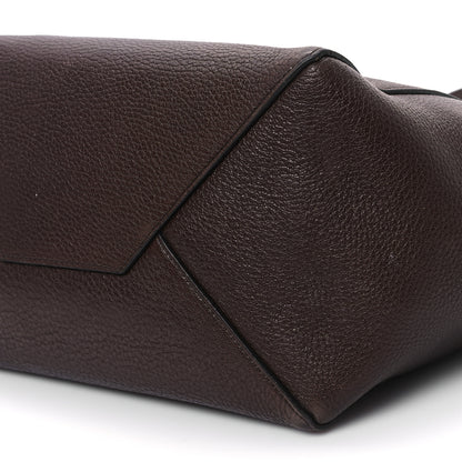 Celine Soft Grained Calfskin Small Belt Cabas Phantom Brown 9 of 11