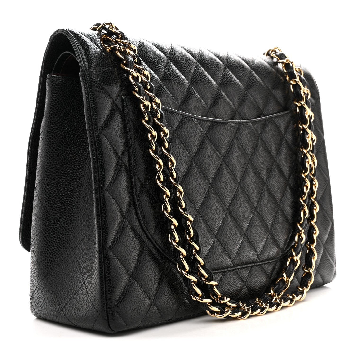 Chanel Caviar Quilted Maxi Double Flap Black 3 of 12