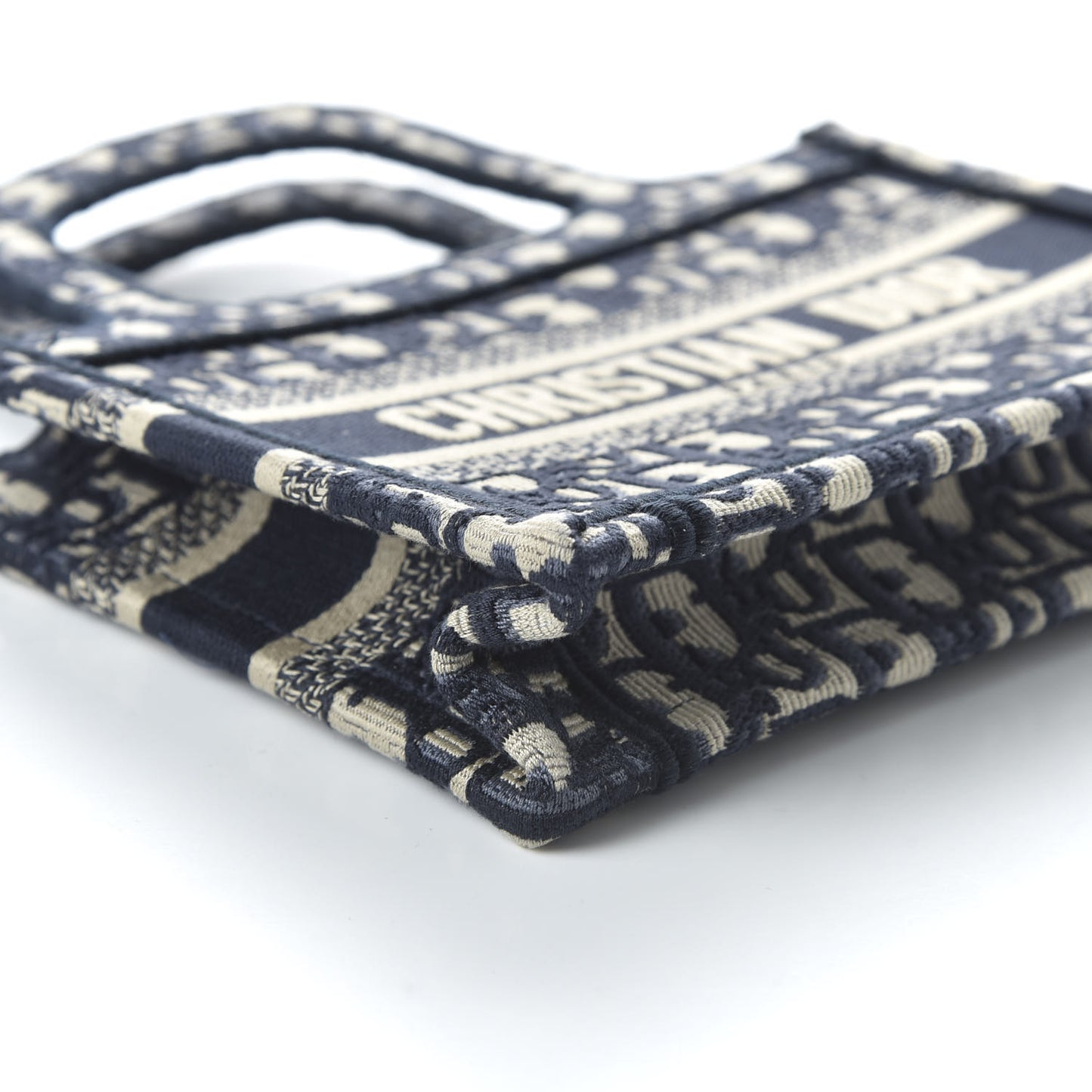 Oblique Mini Book Tote Blue Multicolor
