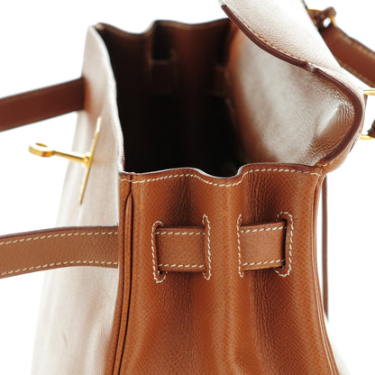 Hermes Courchevel Kelly Retourne 32 Gold 16 of 26