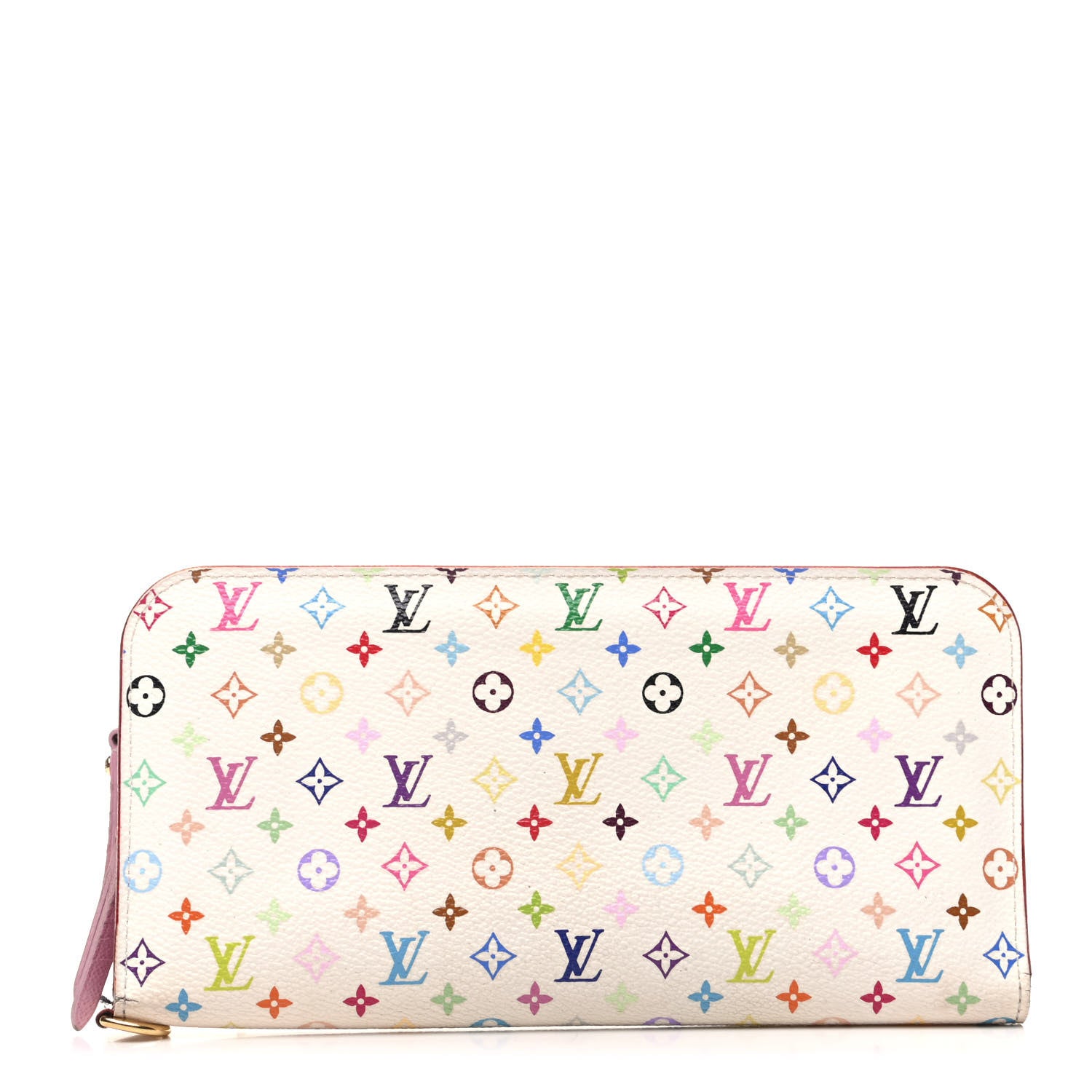 Louis Vuitton Monogram Multicolor Insolite Wallet White Litchi 1 of 8