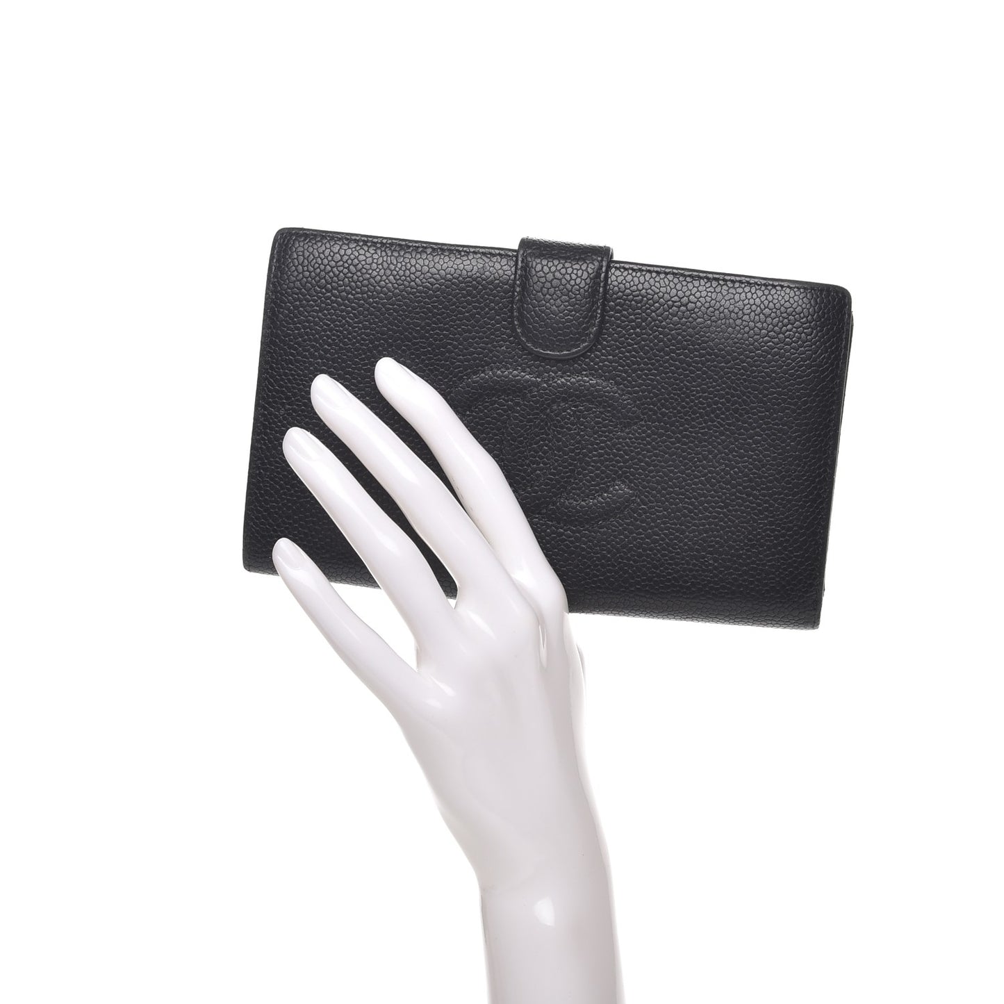 Caviar Timeless CC French Wallet Black