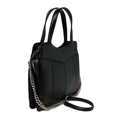 Gucci Calfskin Petite GG Small Tote Bag Black 3 of 11