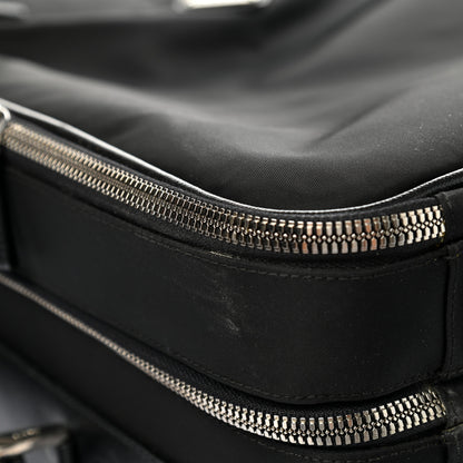 Prada Tessuto Nylon Saffiano Trolley Luggage Black 12 of 13