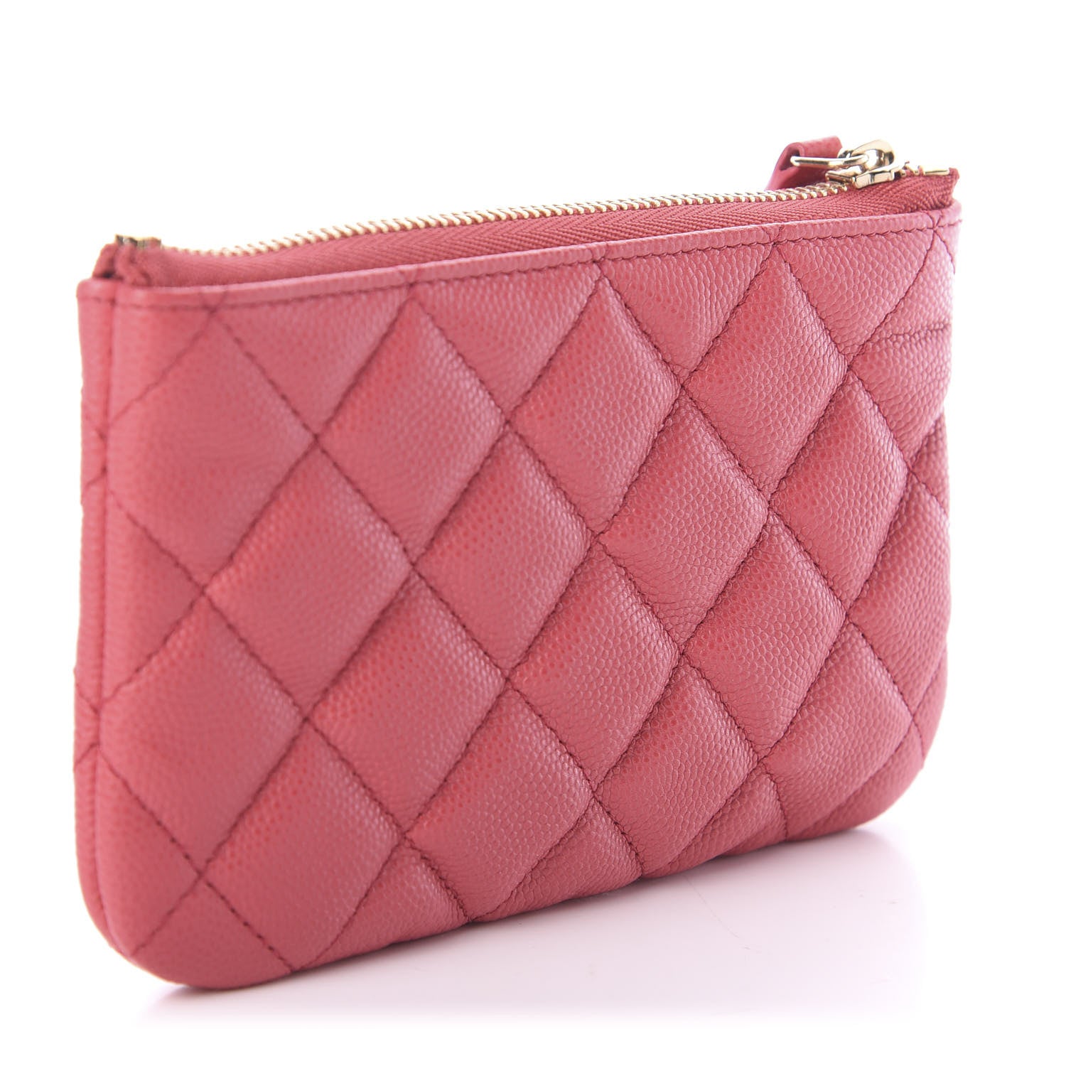 Chanel Caviar Quilted Small Cosmetic Case Pink 2 of 6