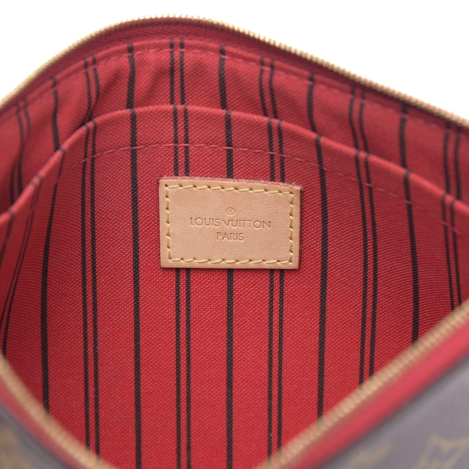 Louis Vuitton Monogram Neverfull MM GM Pochette Cherry 6 of 12
