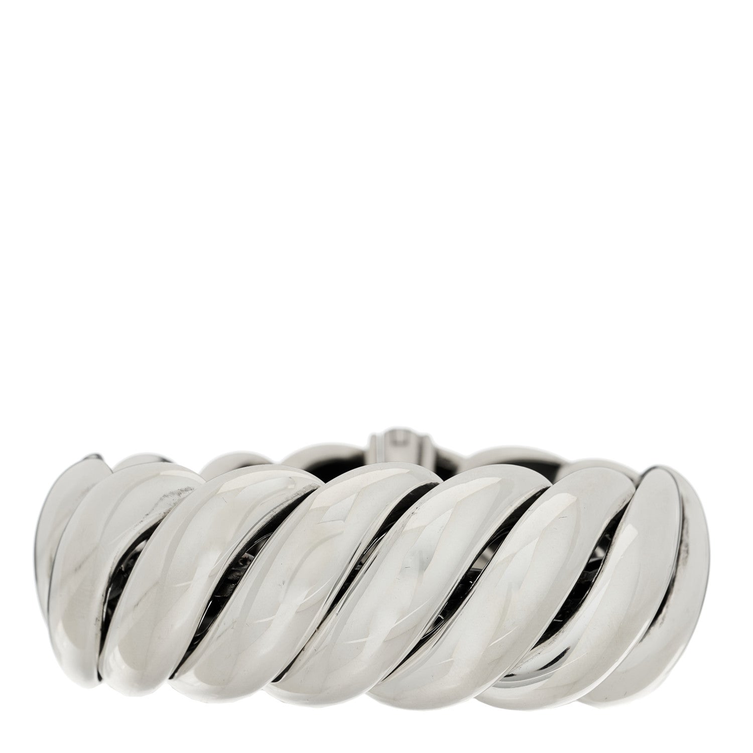 David Yurman Sterling Silver Sculpted Cable Bracelet 1 of 3