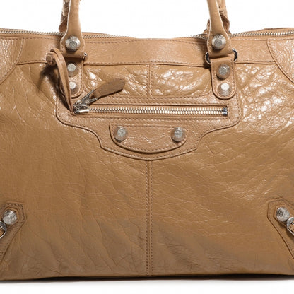 Balenciaga Agneau Giant 12 Silver Hardware Work Beige Nougatine 11 of 13