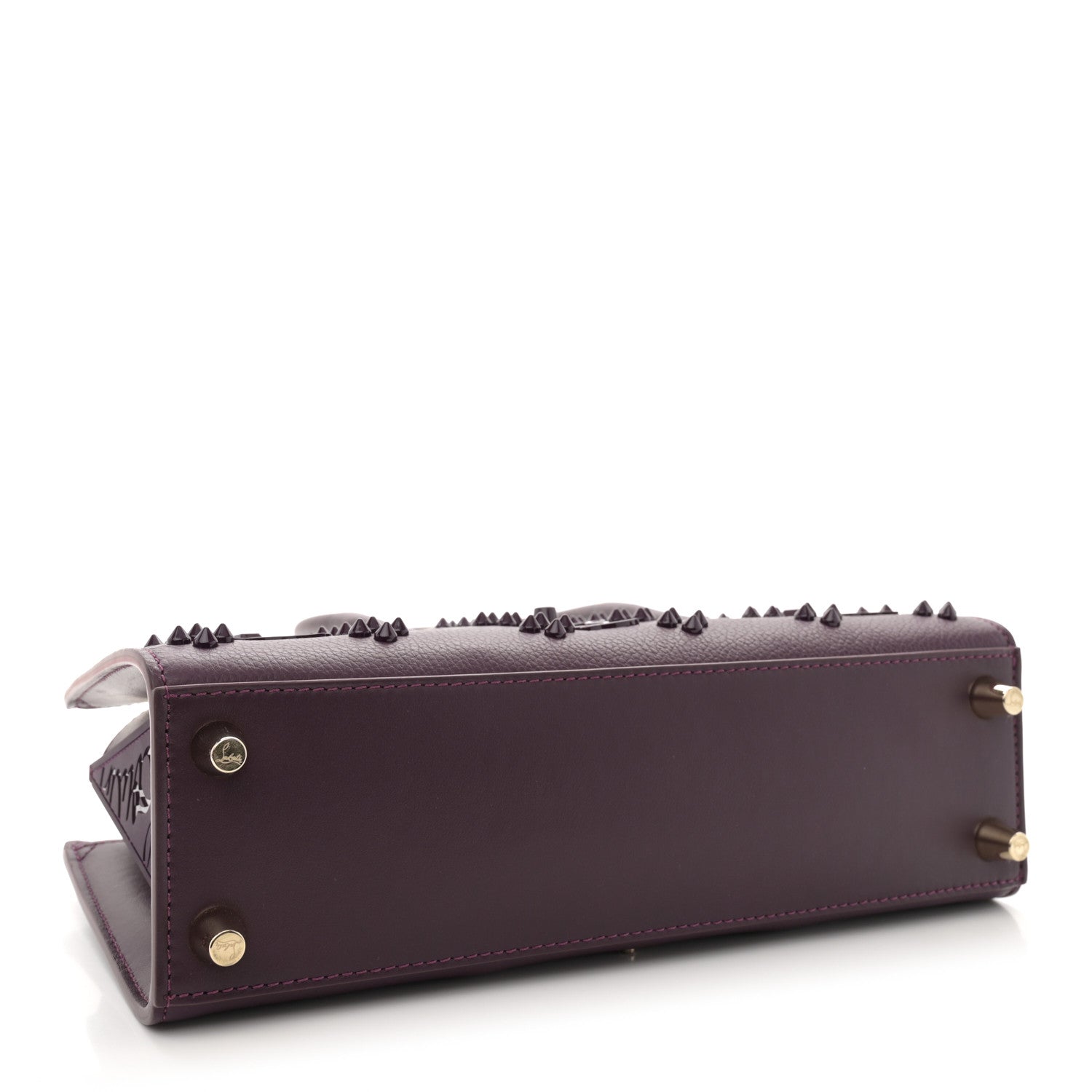 Christian Louboutin Calfskin Spikes Loubinthesky Paloma Merlot 4 of 10