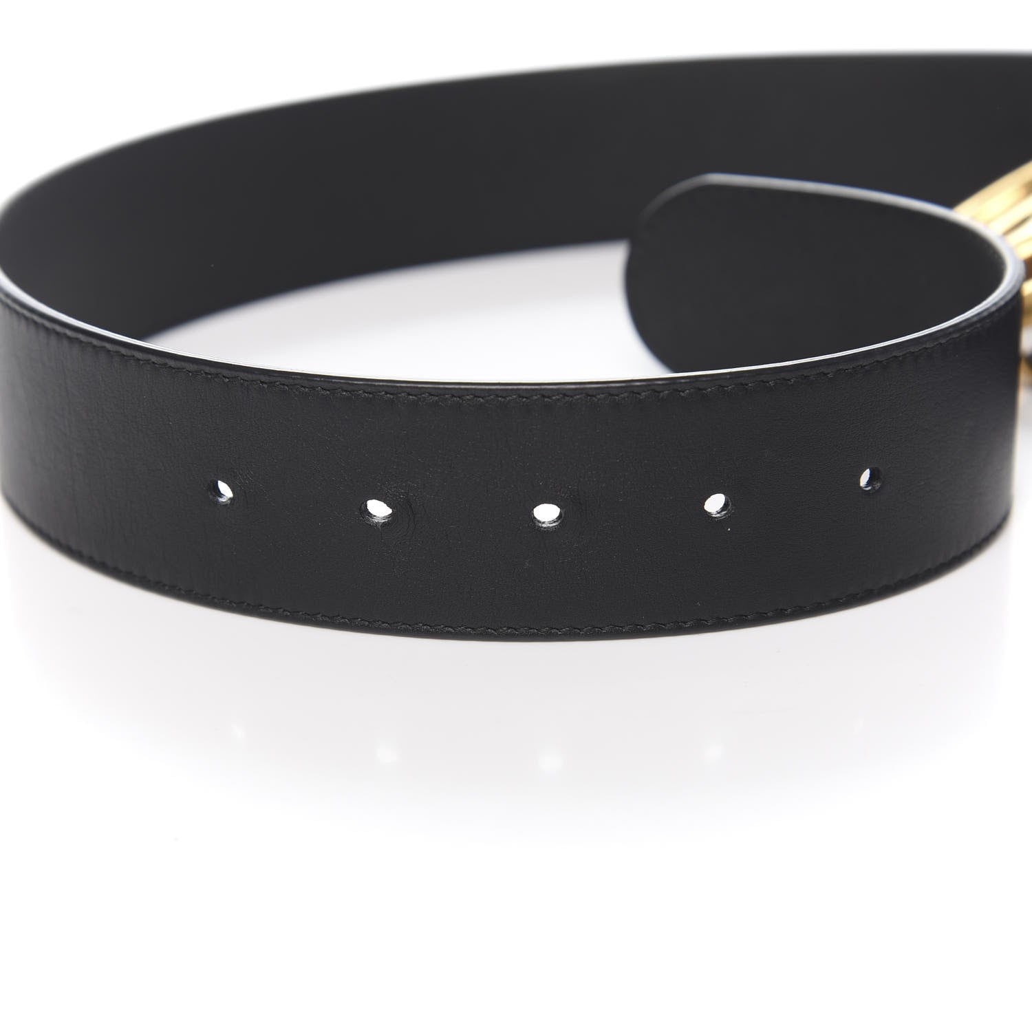 Gucci Calfskin Double G 40mm Belt 90 36 Black 4 of 5