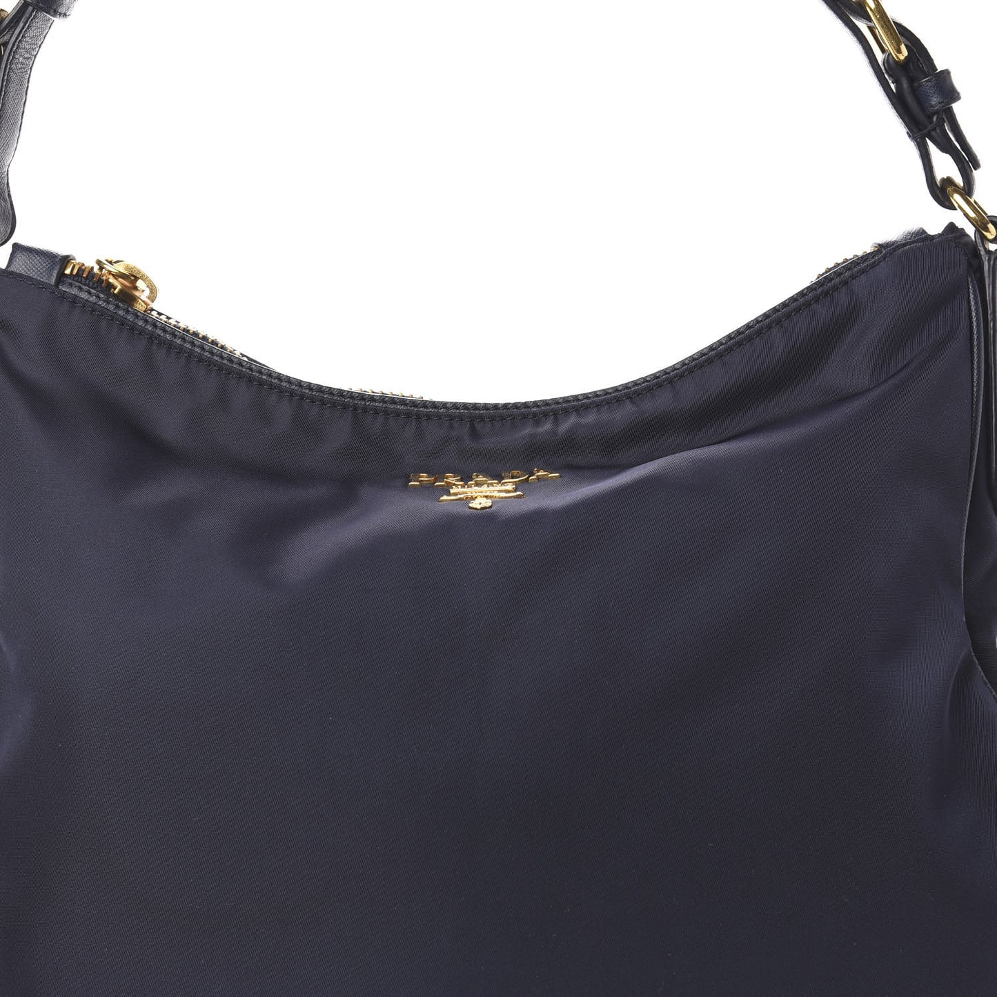 Tessuto Nylon Saffiano Hobo Baltico
