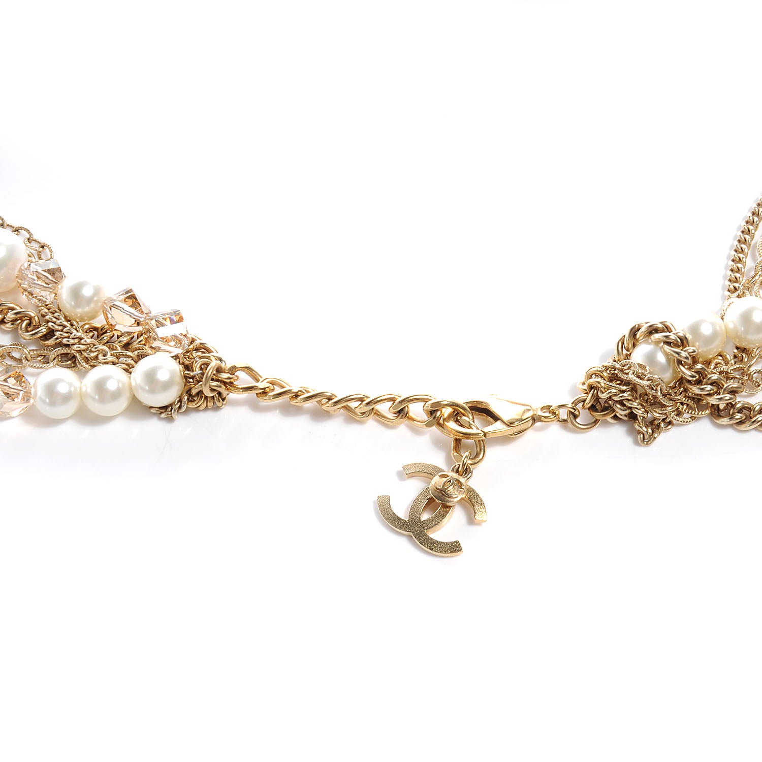 Chanel Glass Pearl Gripoix Necklace 4 of 6
