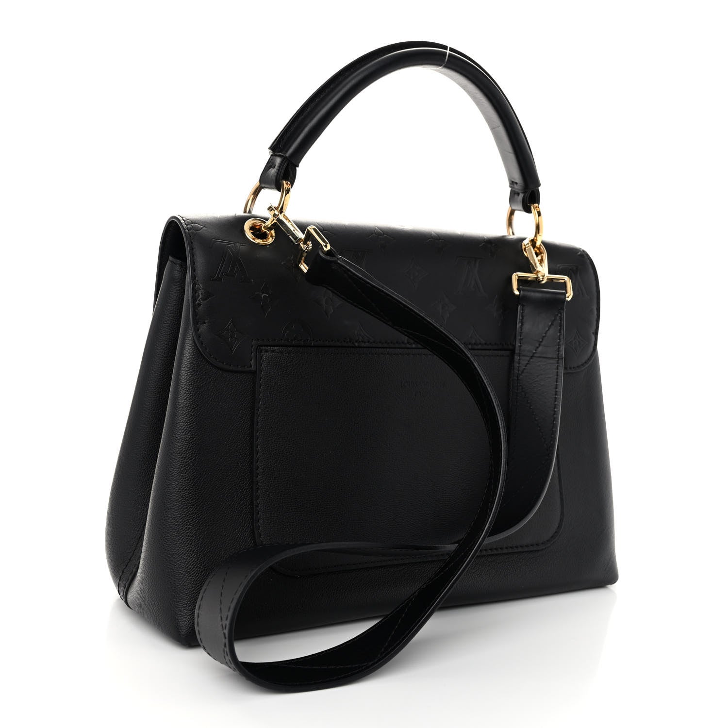 Louis Vuitton Calfskin Monogram Very One Handle Black 3 of 11
