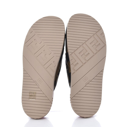Fendi Satin Rubber FF Twist Slide Sandal 40 Red 5 of 8