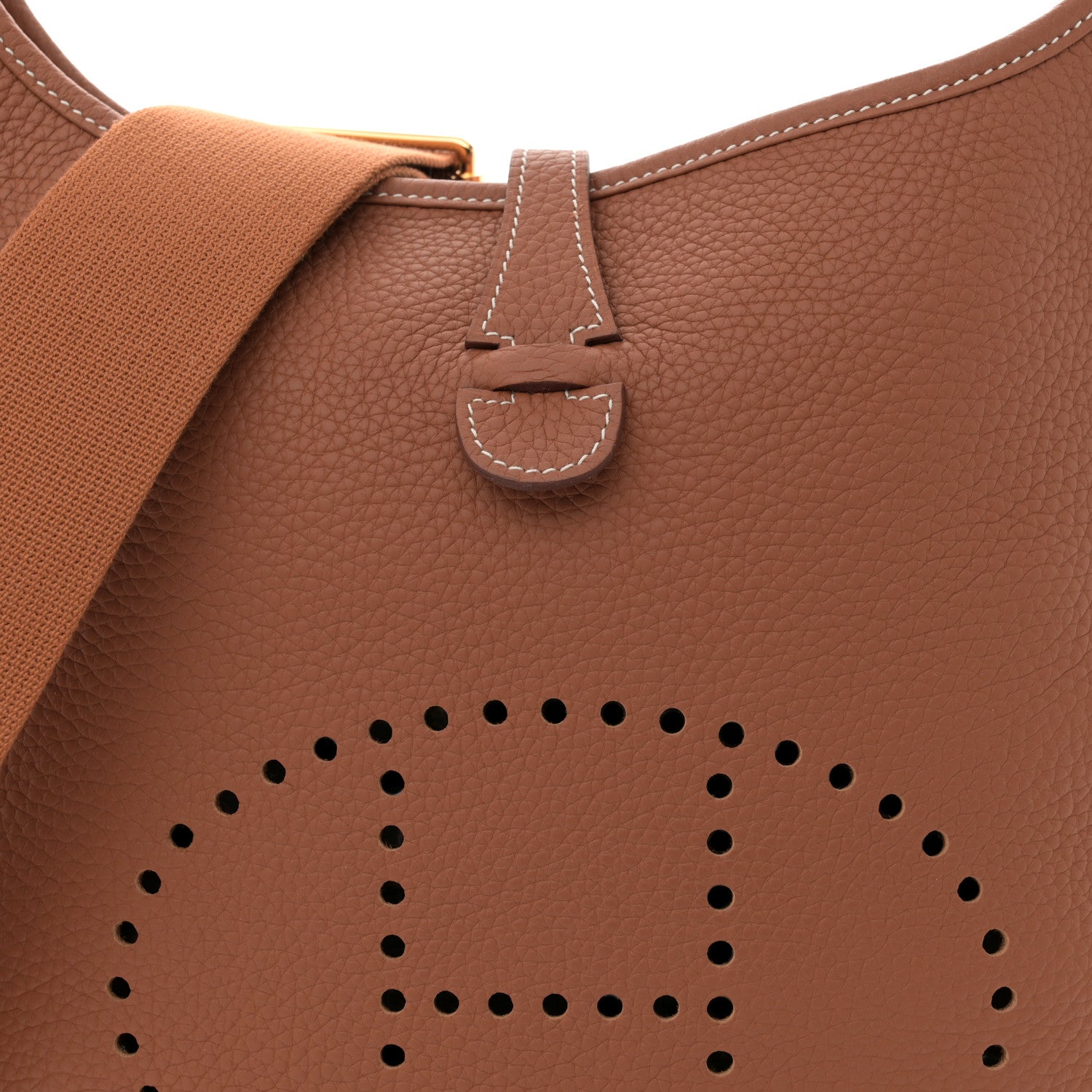 Hermes Taurillon Clemence Evelyne III PM Gold 8 of 12