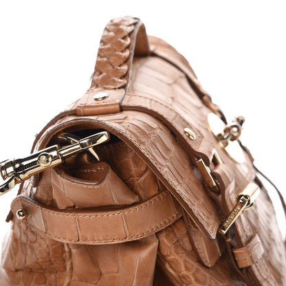 Mulberry Calfskin Embossed Croc Medium Alexa Beige 9 of 11