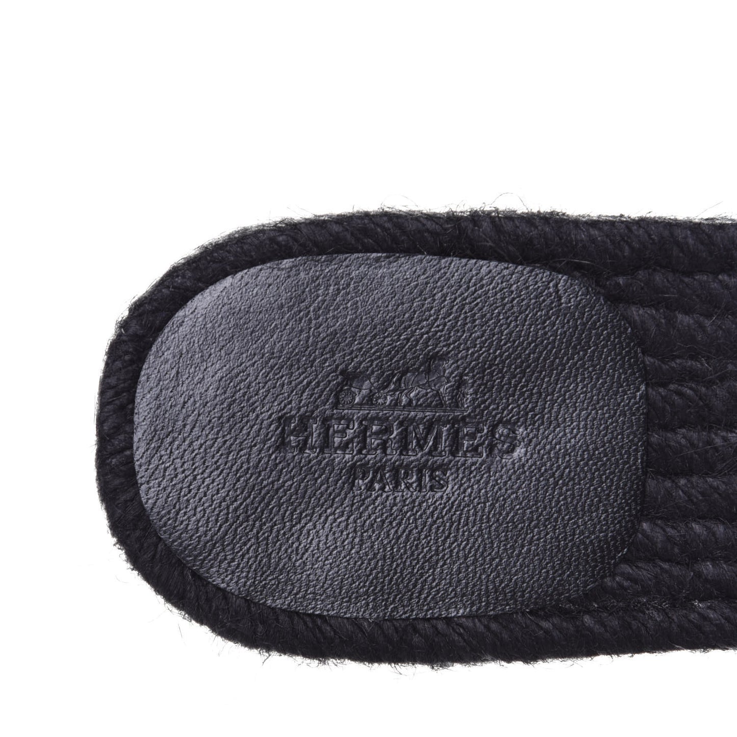 Nappa Ancone Espadrille Sandals 36 Black