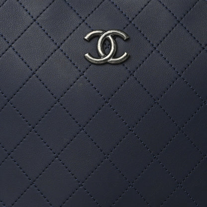 Chanel Bullskin Stitched Bi-Color Large Shopping Tote Blue 8 of 10