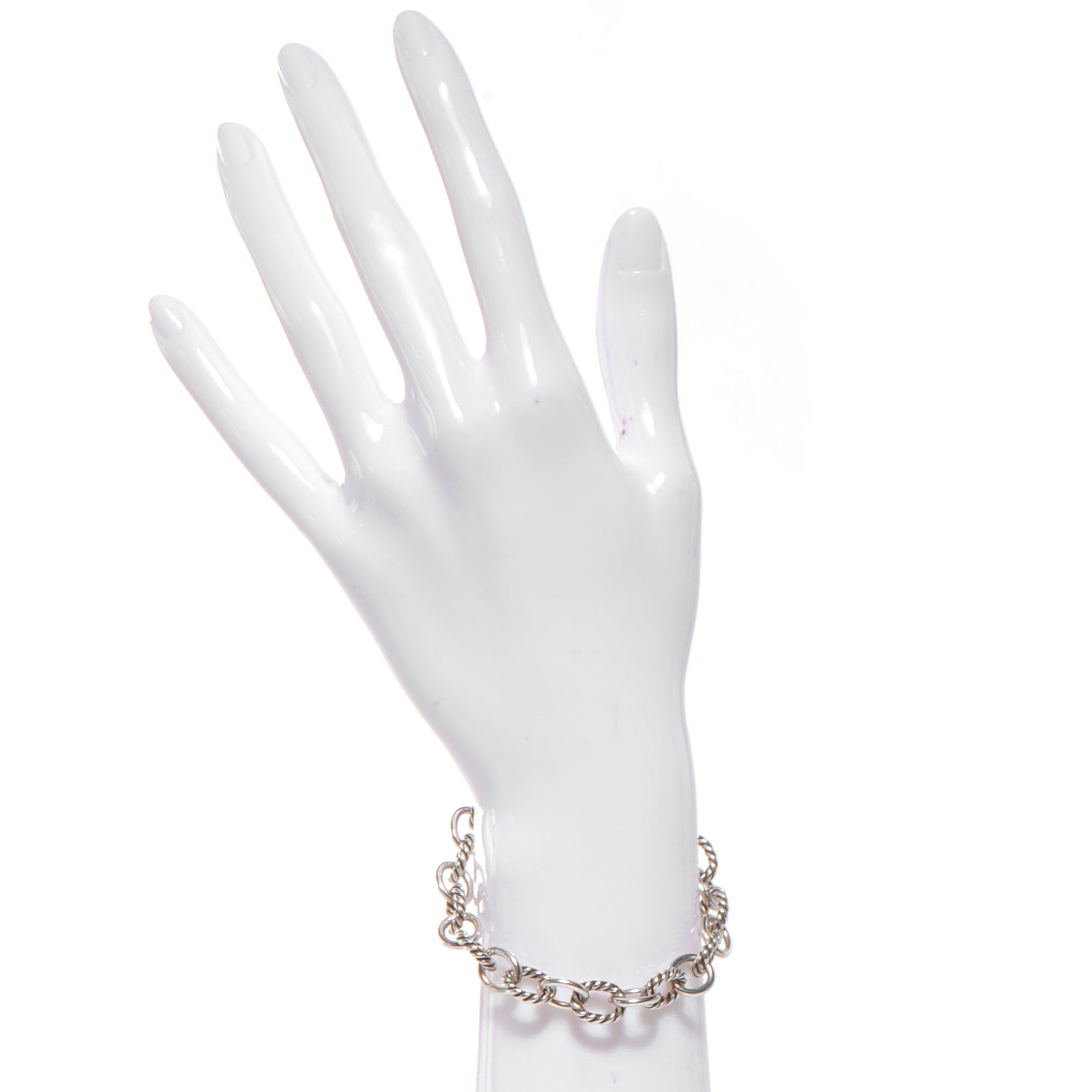David Yurman Sterling Silver 12mm Large Oval Link Bracelet 2 of 4