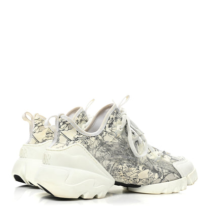 Christian Dior Neoprene Rubber Womens D-Connect Sneakers 40.5 White Black 5 of 9