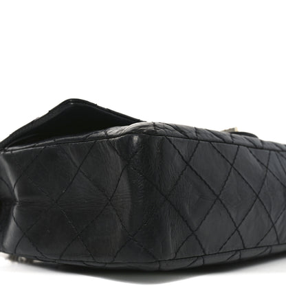 Chanel Aged Calfskin Quilted 50th Anniversary 2.55 Reissue 226 Black 9 of 11