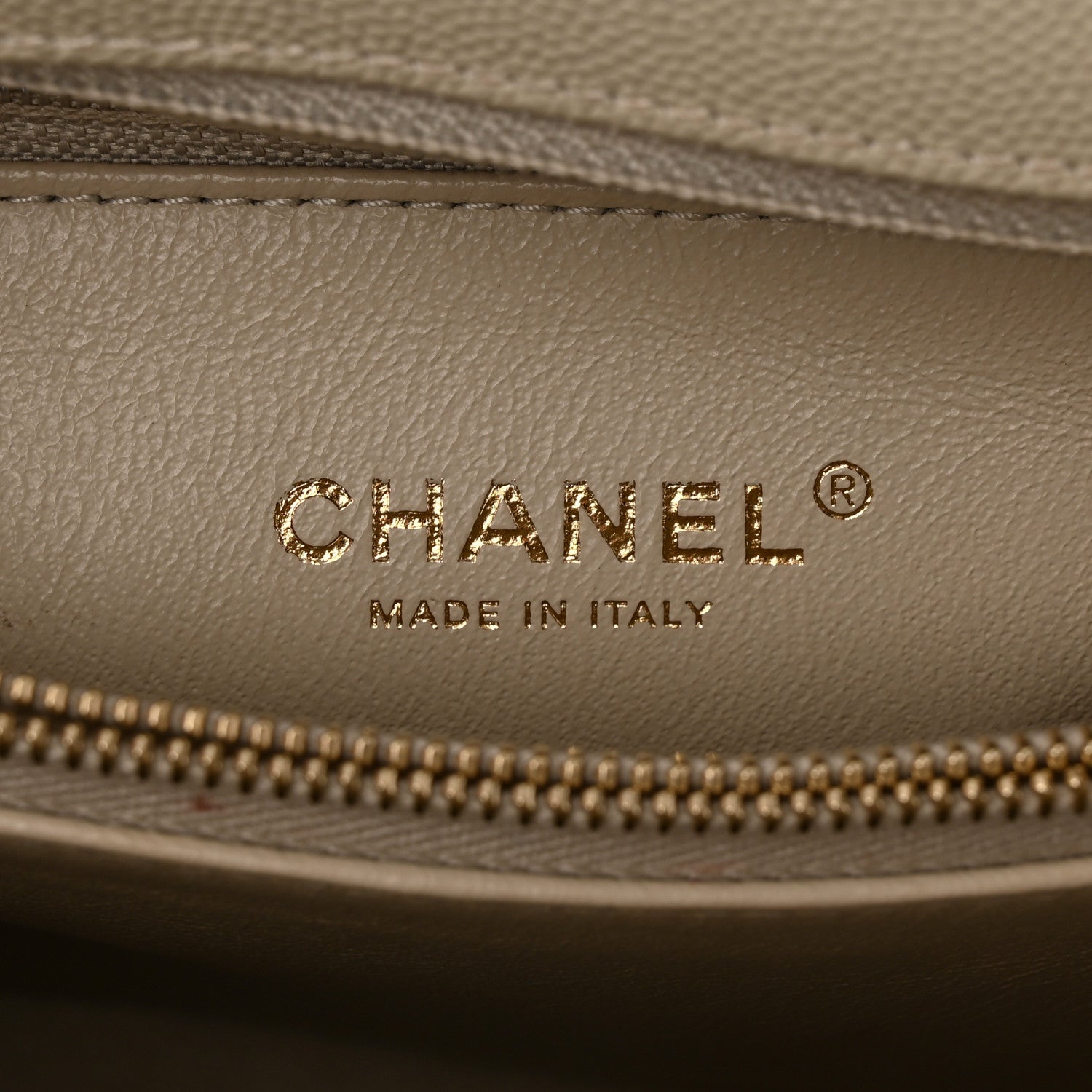 Chanel Caviar Lizard Chevron Quilted Small Coco Handle Flap Ivory 6 of 12
