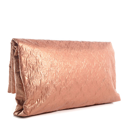 Louis Vuitton Jacquard Quilted Monogram Limelight Clutch GM Rose Gold 3 of 7