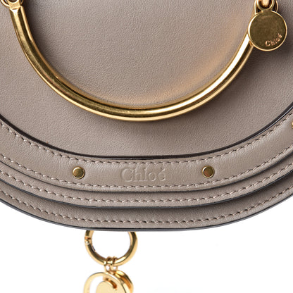 Chloe Calfskin Small Nile Bracelet Minaudiere Bag Motty Grey 9 of 9