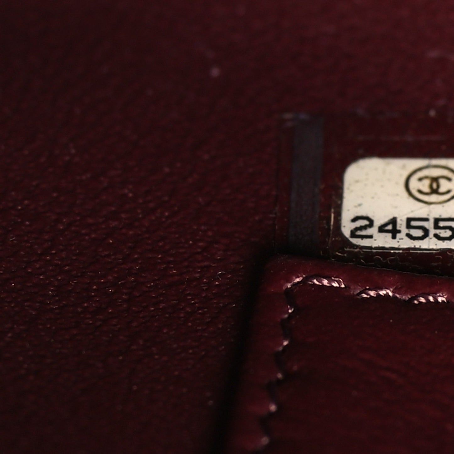 Caviar Lizard Quilted Medium Coco Handle Flap Burgundy